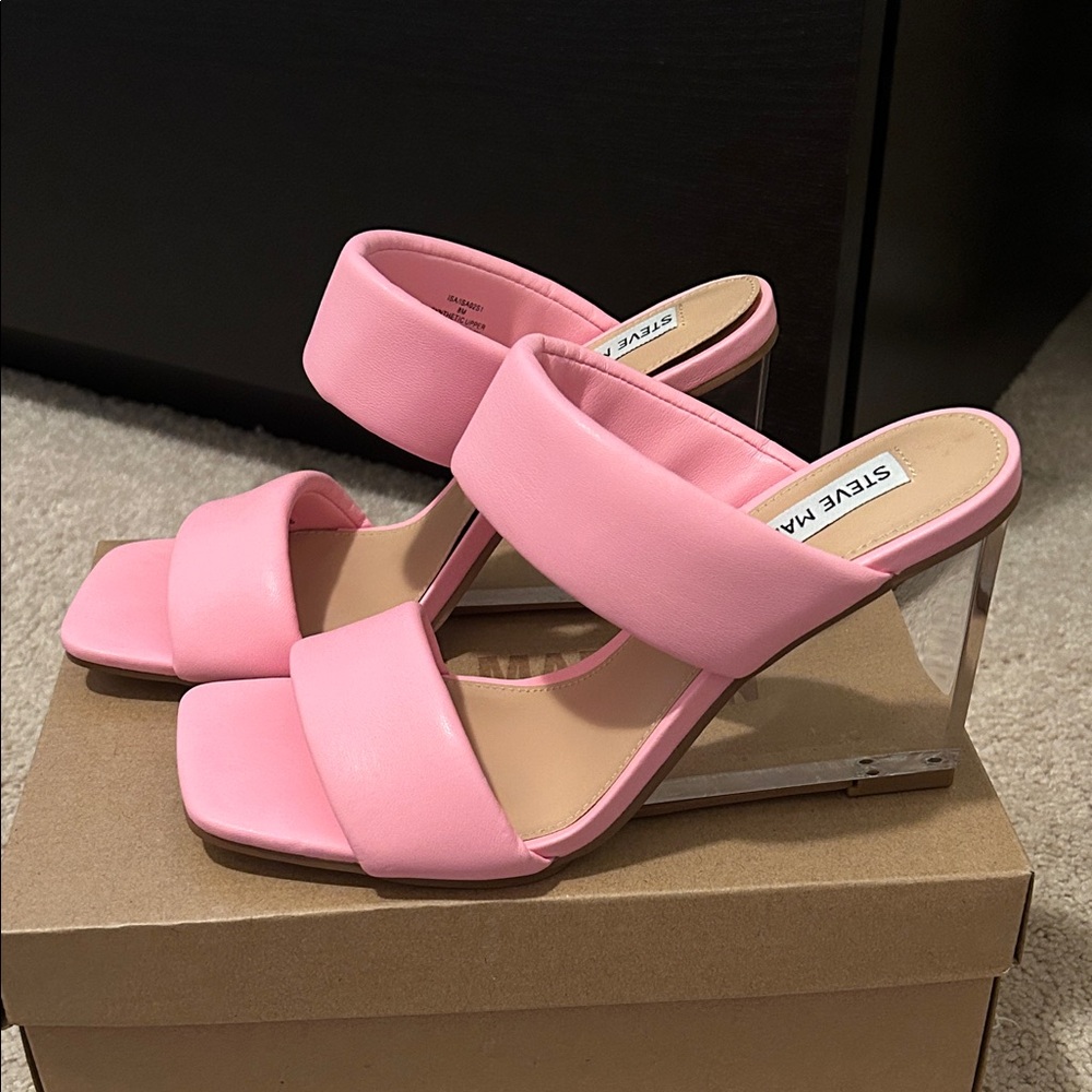 Steve Madden Pink Wedge Heels